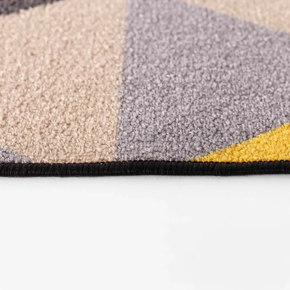 Havana Geometric Anti Slip Door Mat - Dark Gold