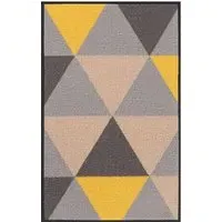 Havana Geometric Anti Slip Door Mat - Dark Gold