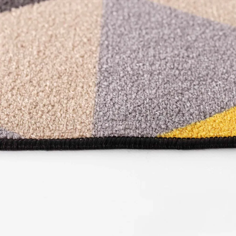 Havana Geometric Anti Slip Door Mat - Dark Gold