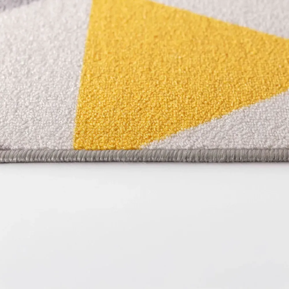 Havana Geometric Anti Slip Door Mat - Light Gold