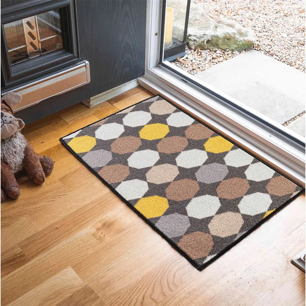 Havana Oval Anti Slip Door Mat - Gold
