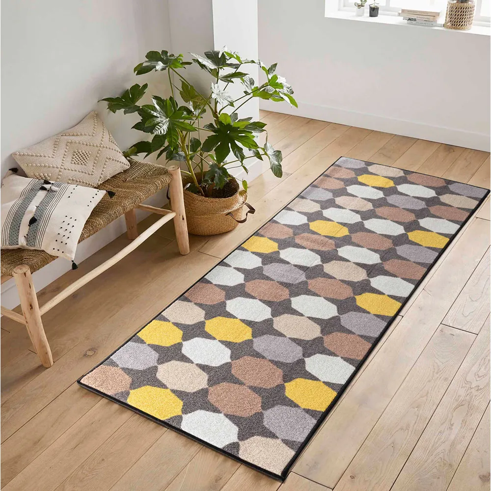 Havana Oval Anti Slip Door Mat - Gold