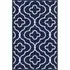 Havana Quatrefoil Anti Slip Door Mat - Navy, Nylon