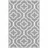Havana Quatrefoil Door Mat with Anti Slip - Grey, Nylon
