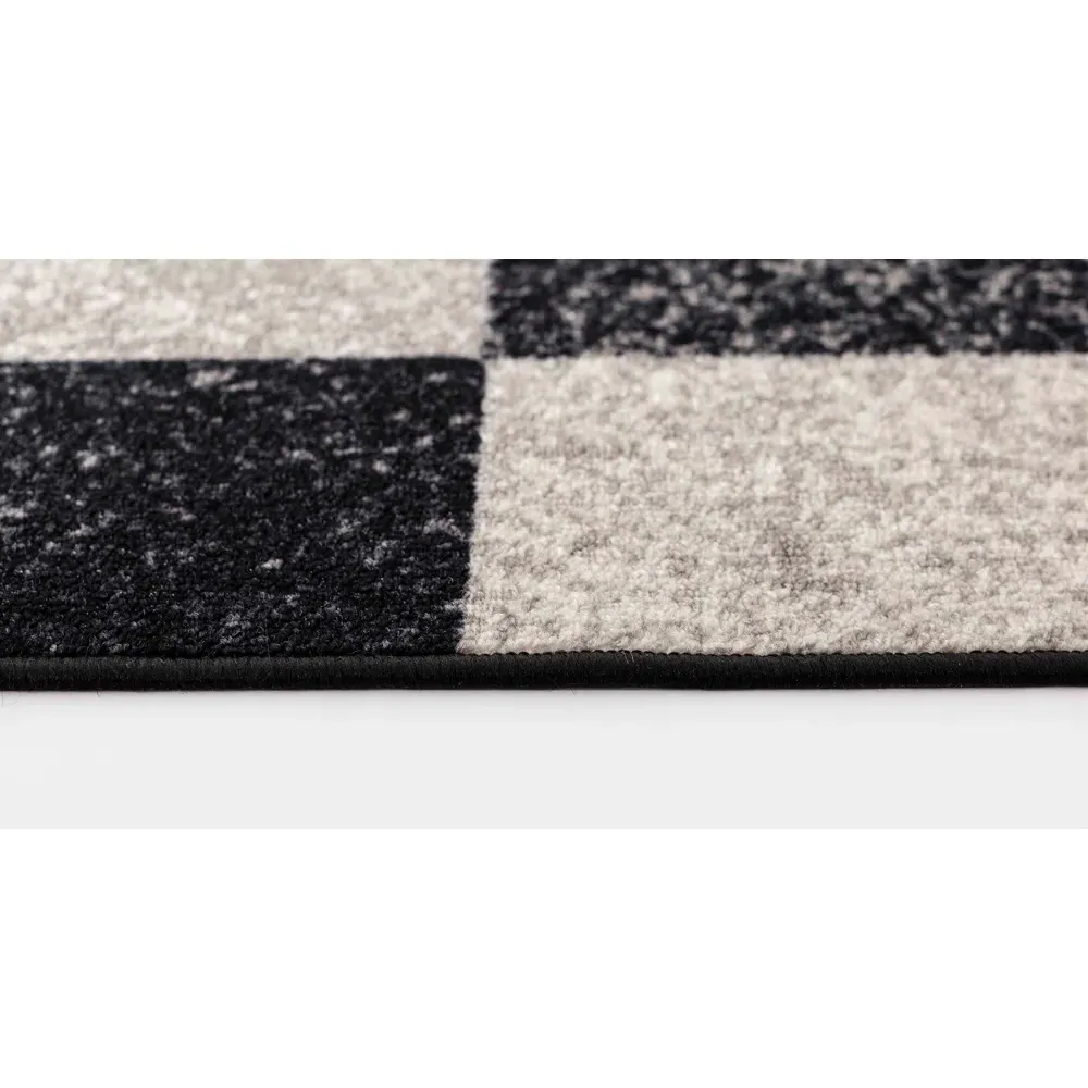 Havana Square Anti Slip Door Mat - Black, Nylon