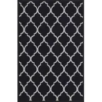 Havana Trellis Anti Slip Door Mat - Black, Nylon