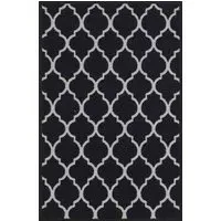 Havana Trellis Anti Slip Door Mat - Black, Nylon