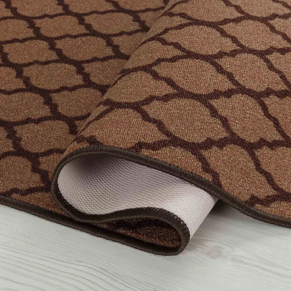 Havana Trellis Anti Slip Door Mat - Gold, Nylon