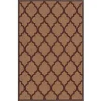 Havana Trellis Anti Slip Door Mat - Gold, Nylon