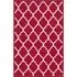 Havana Trellis Anti Slip Door Mat - Red, Nylon