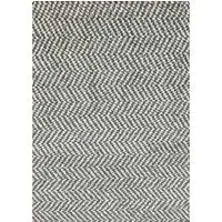 Herringbone Anti Slip Door Mat - Silver