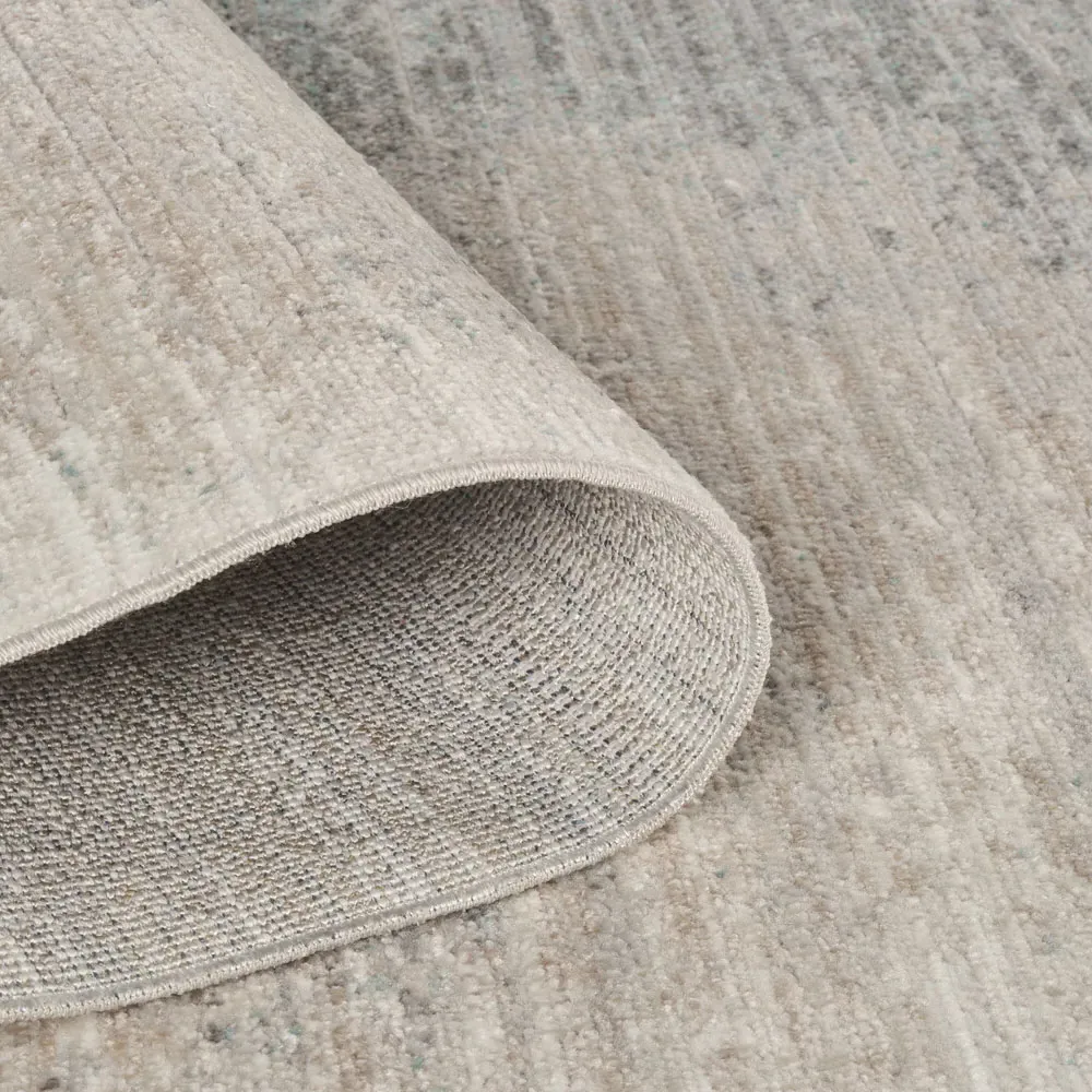 Maia Abstract Non Slip Rug - Grey Mist, Polypropylene