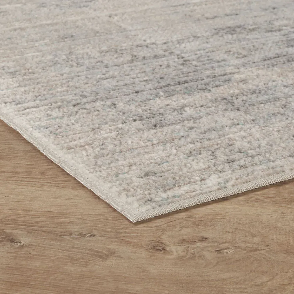 Maia Abstract Non Slip Rug - Grey Mist, Polypropylene