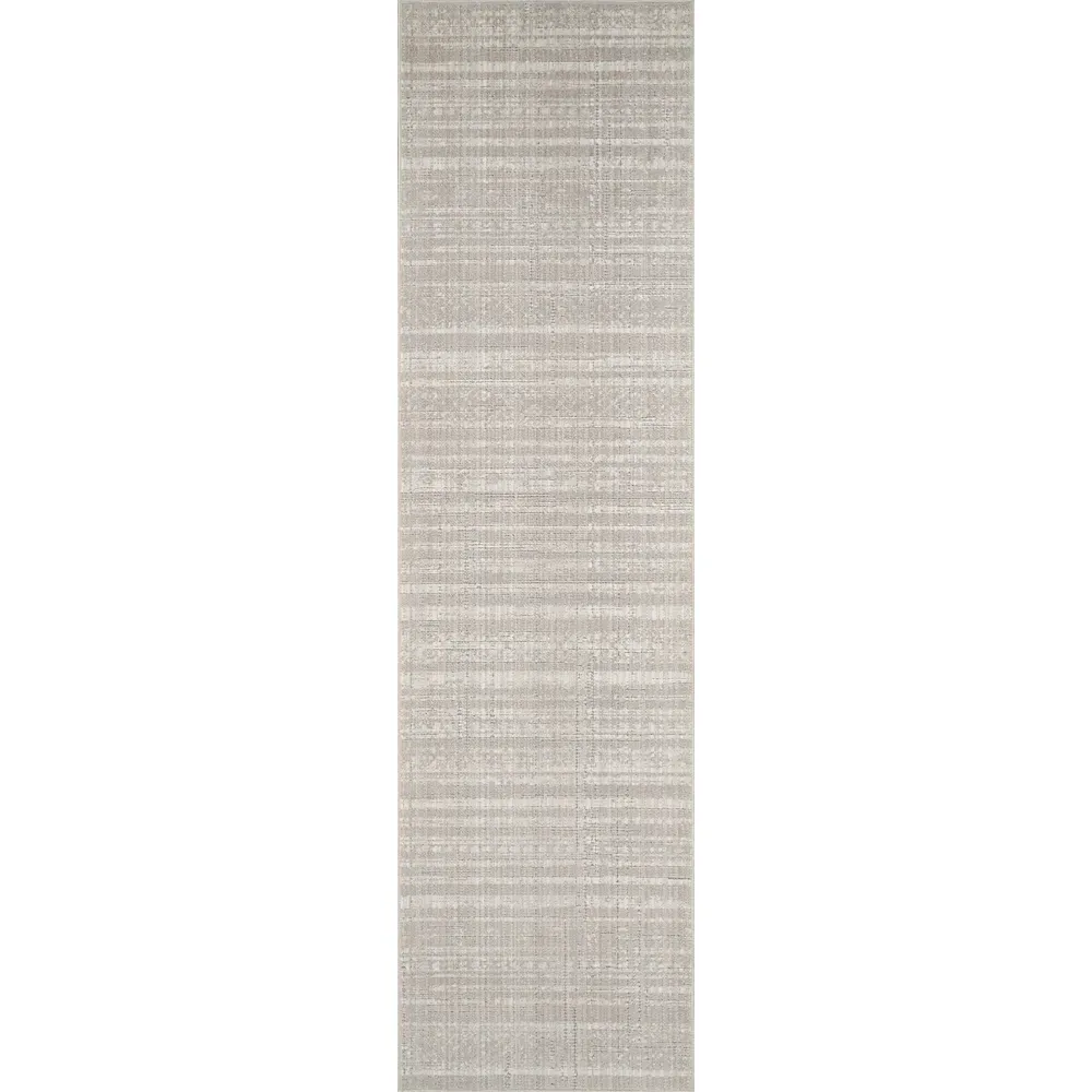 Maia Beige Motif Non Slip Rug - Cream, Polypropylene