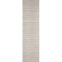 Maia Beige Motif Non Slip Rug - Cream, Polypropylene