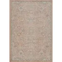 Maia Coral Floral Non Slip Rug - Orange, Polypropylene