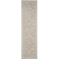 Maia Floral Non Slip Rug - Cream, Polypropylene