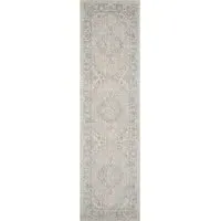 Maia Orchid Floral Non Slip Rug - Beige, Polypropylene