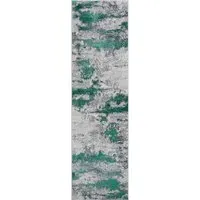 Onyx Abstract Area Rug - Aqua