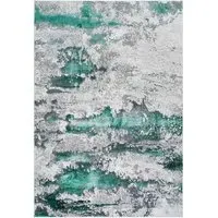 Onyx Abstract Area Rug - Aqua