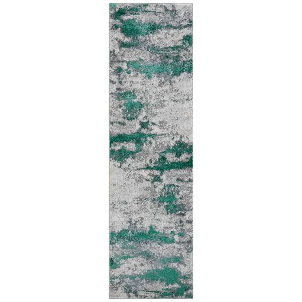 Onyx Abstract Area Rug - Aqua image