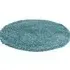 Oxford Round Shaggy Rug - Duck Egg, Polypropylene