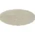 Oxford Round Shaggy Rug - Ivory, Polypropylene