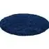 Oxford Round Shaggy Rug - Navy, Polypropylene