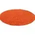 Oxford Round Shaggy Rug - Orange, Polypropylene