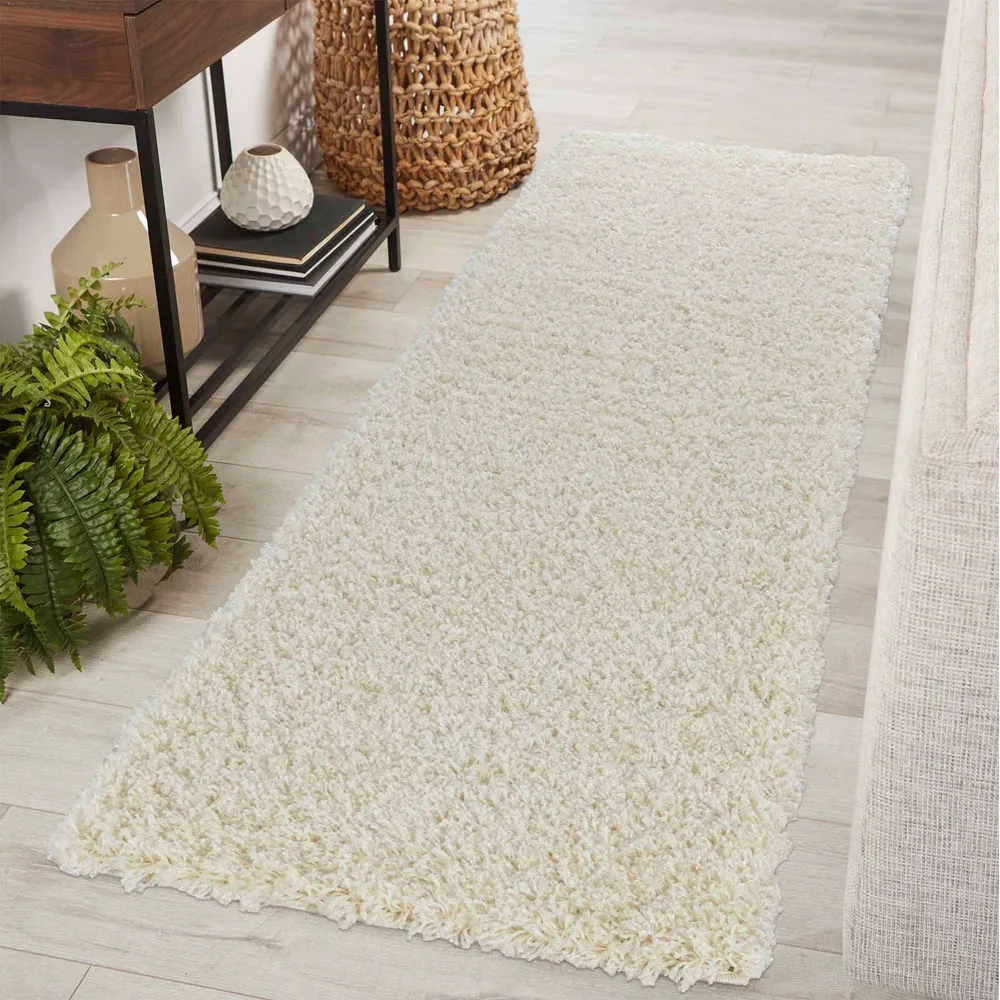 Oxford Runner Shag Rug - Ivory, Polypropylene