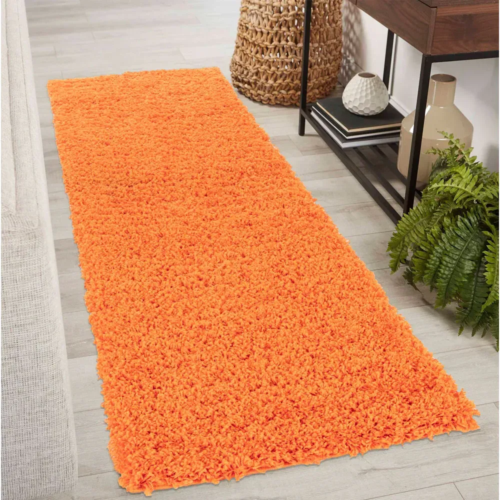Oxford Runner Shag Rug - Orange, Polypropylene