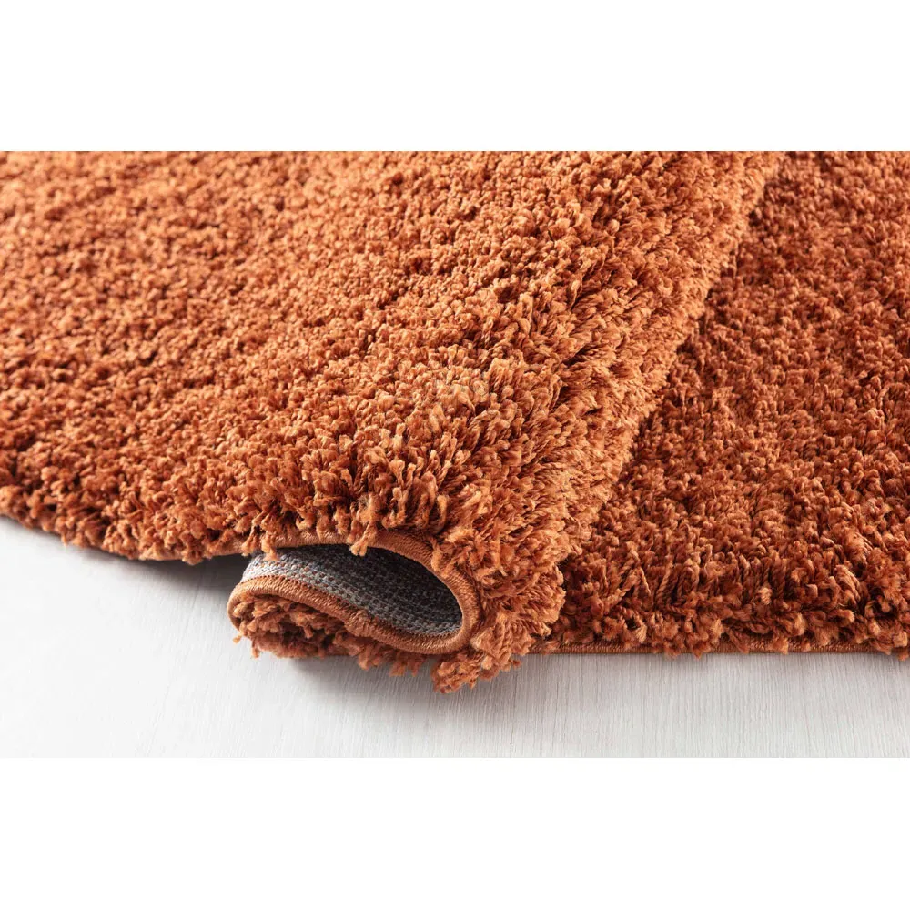 Oxford Shaggy Rug - Terracotta, Polypropylene