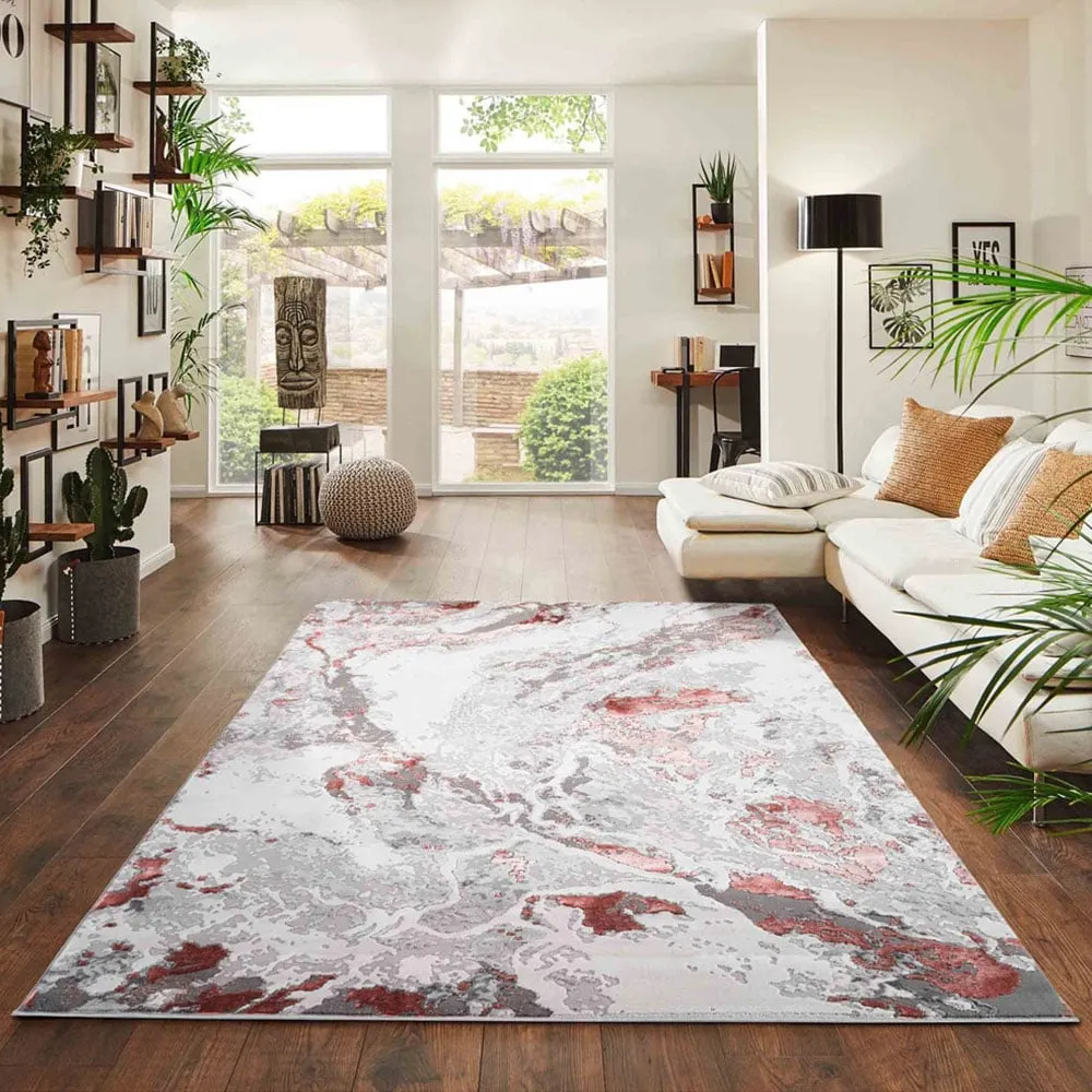 Picasso Abstract Rug - Pink