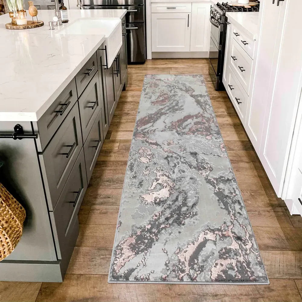 Picasso Abstract Rug - Pink