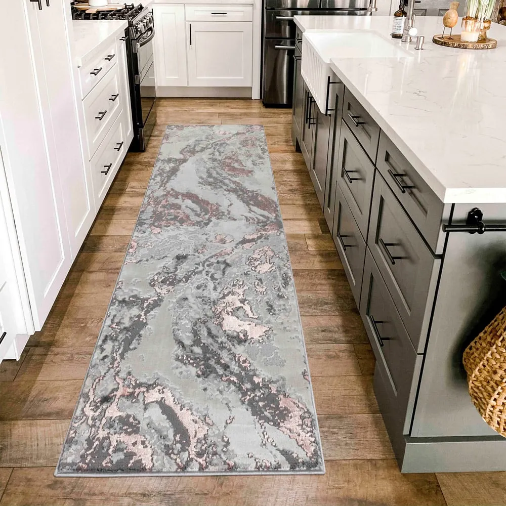 Picasso Abstract Rug - Pink