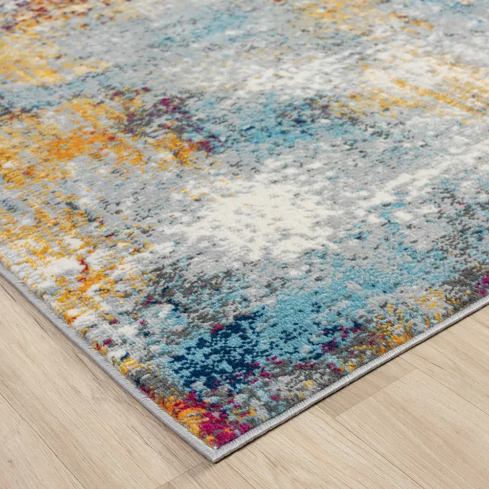San Marino Abstract Rug - Multicolour, Polypropylene