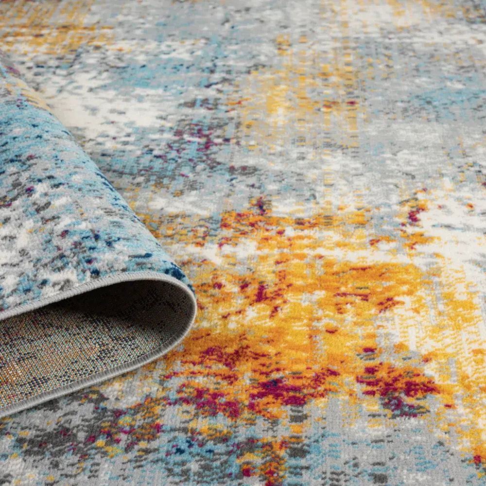 San Marino Abstract Rug - Multicolour, Polypropylene