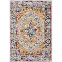 San Marino Floral Area Rug - Multicolour, Polypropylene