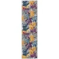 San Marino Leaf Rug - Multicolour, Polypropylene