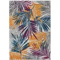 San Marino Leaf Rug - Multicolour, Polypropylene