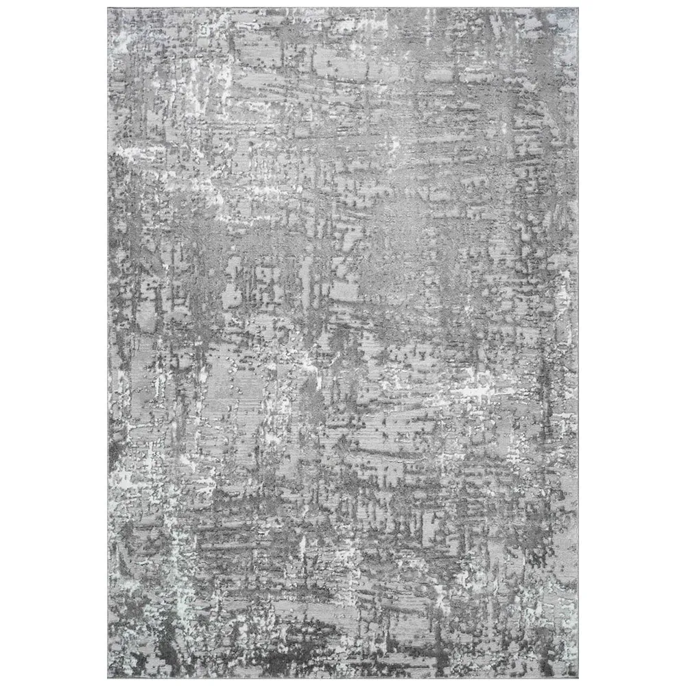 Serenity Abstract Lines Rug - Grey