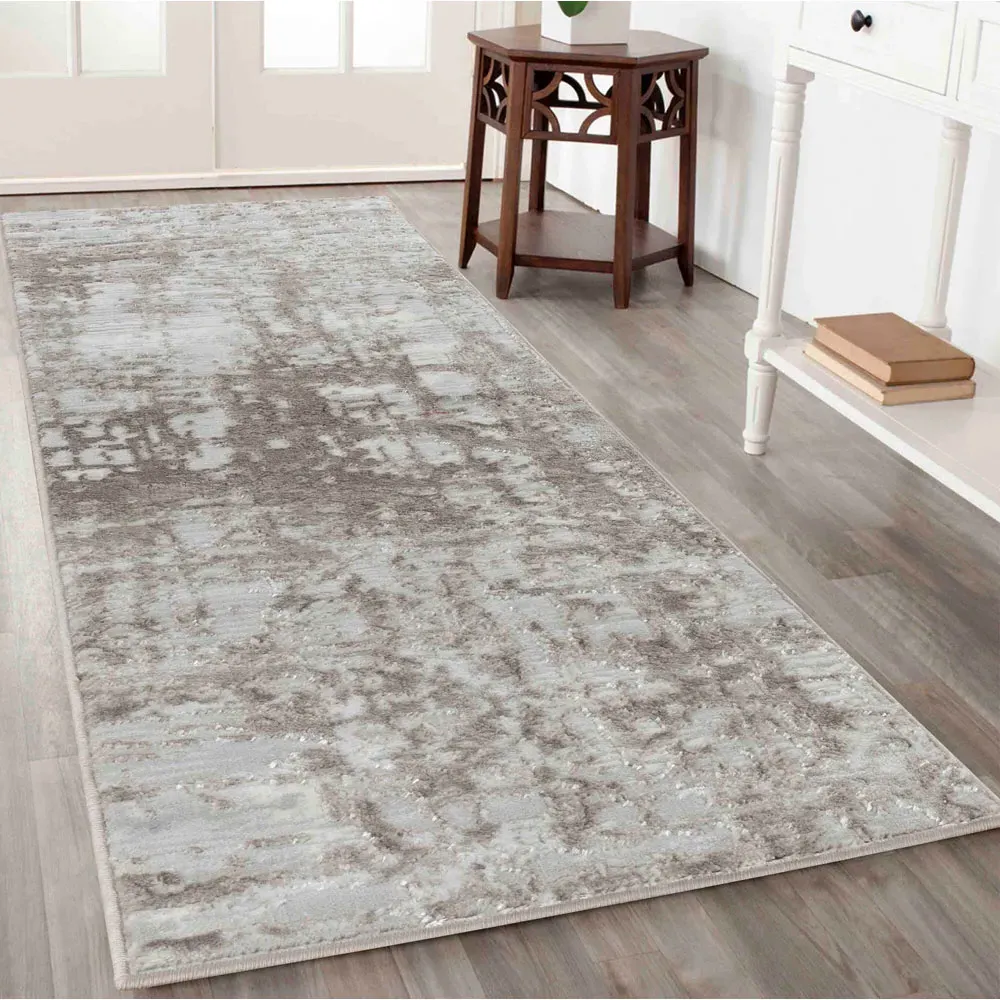 Serenity Abstract Lines Rug - Stone