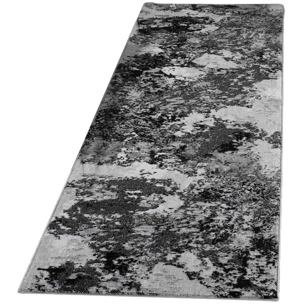 Serenity Abstract Rug - Black