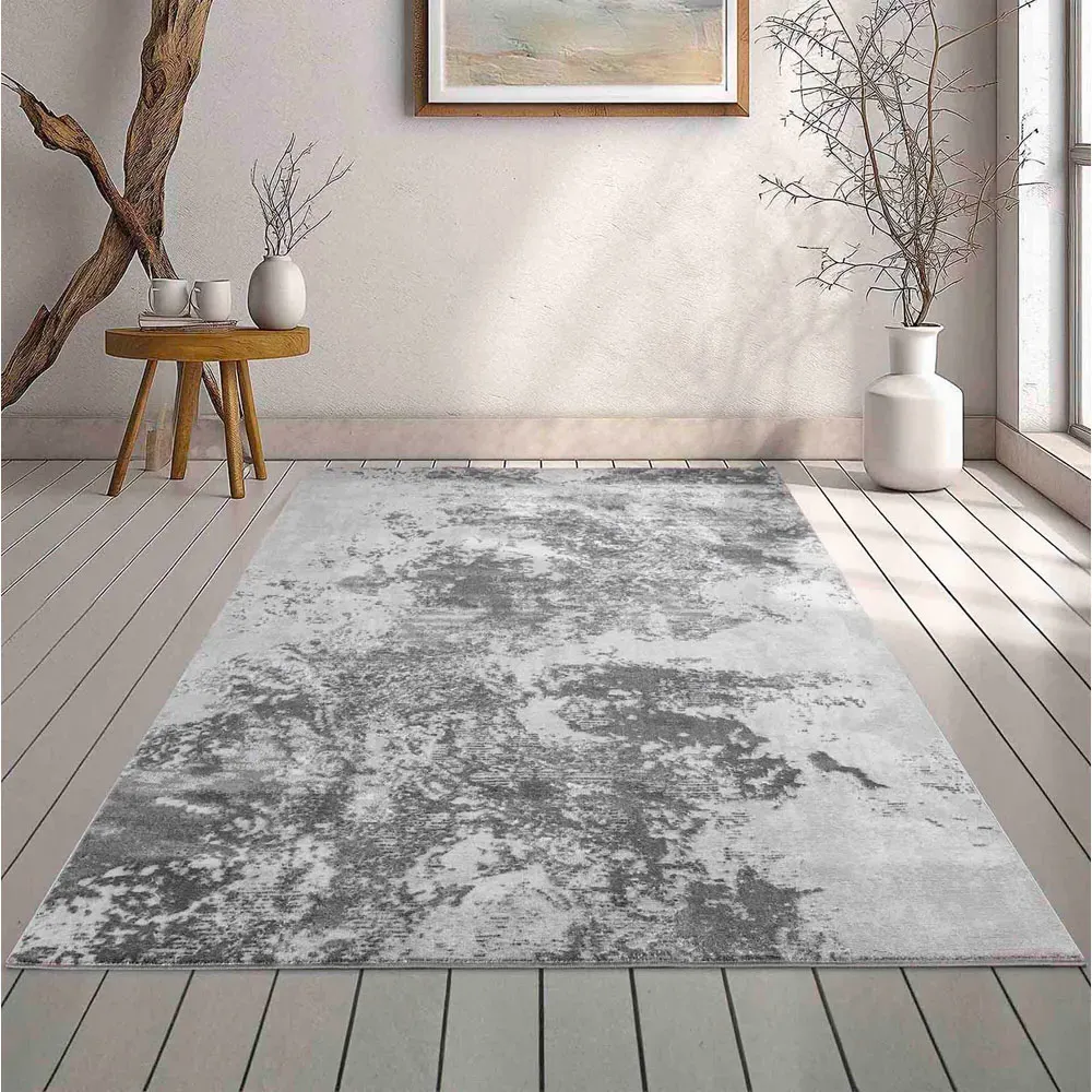 Serenity Abstract Rug - Grey