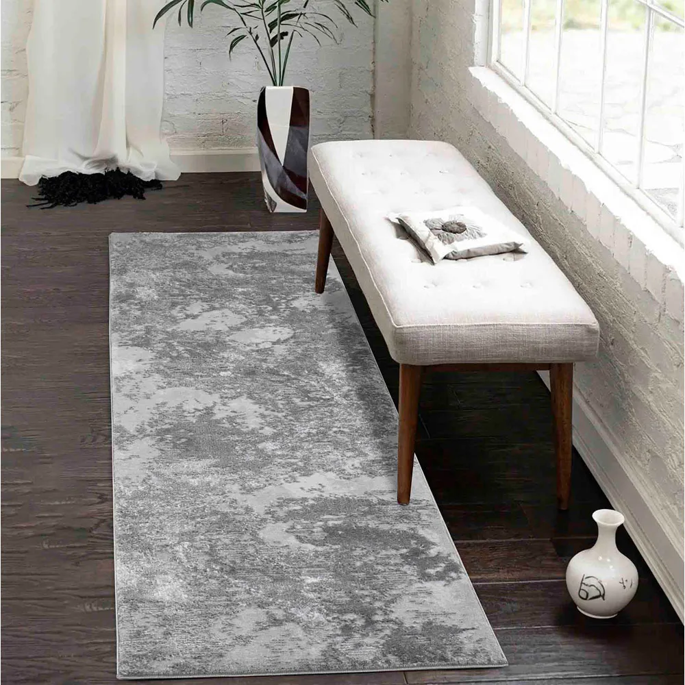 Serenity Abstract Rug - Grey