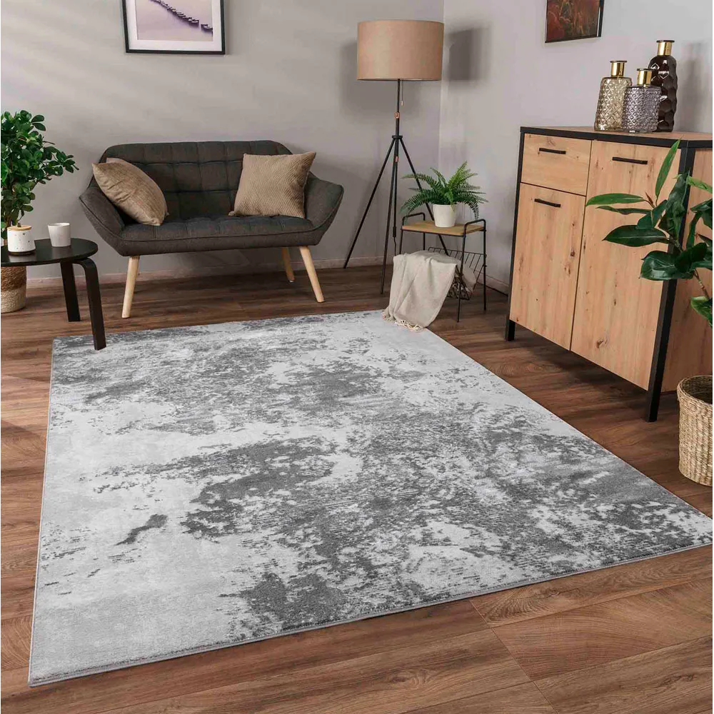 Serenity Abstract Rug - Grey