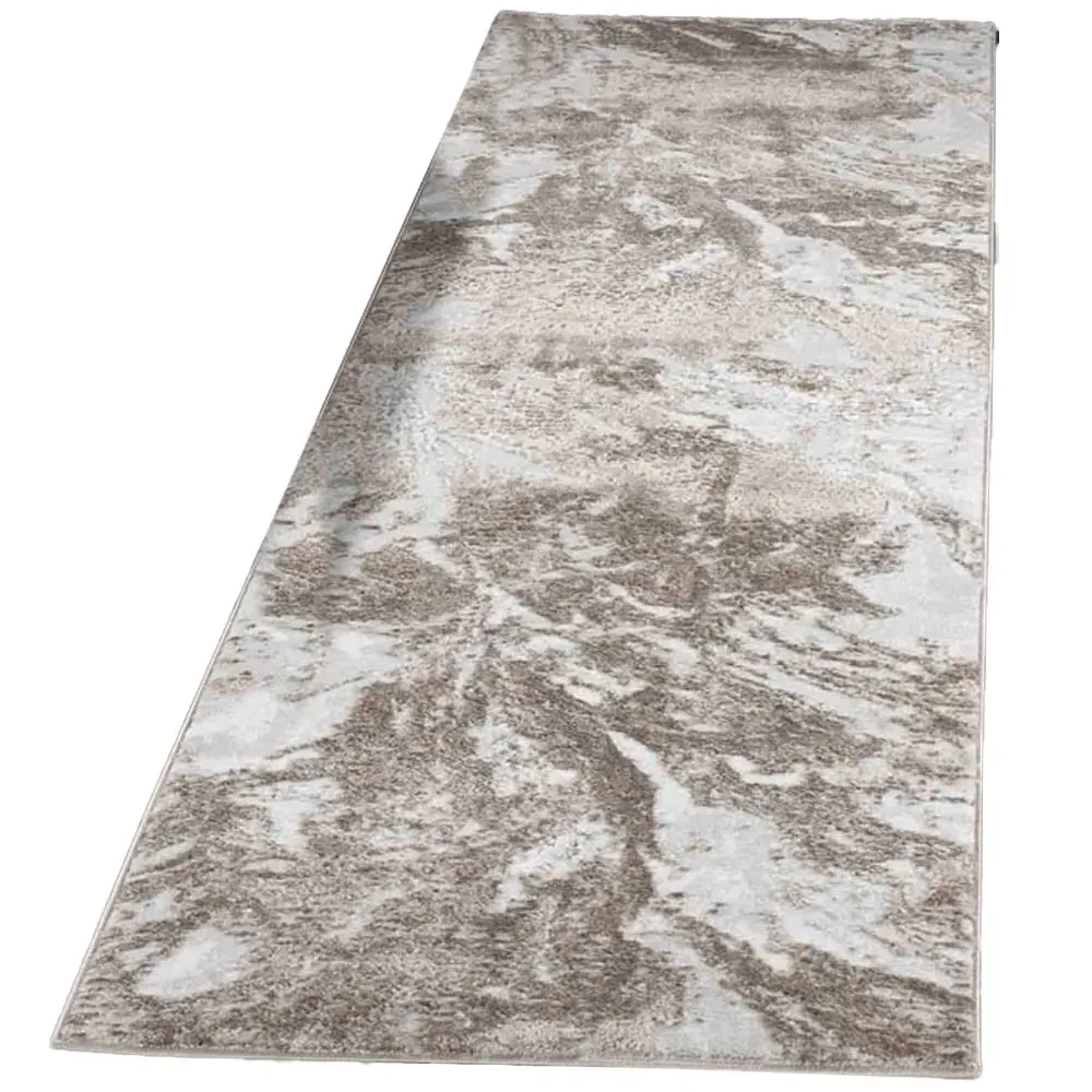 Serenity Abstract Water Grunge Texture Rug - Stone