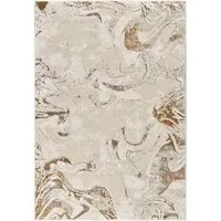 Solarius Abstract Area Rug - Beige