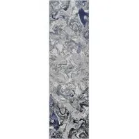 Solarius Abstract Area Rug - Navy