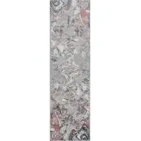 Solarius Abstract Area Rug - Pink